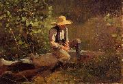 Winslow Homer The Whittling Boy Sweden oil painting artist